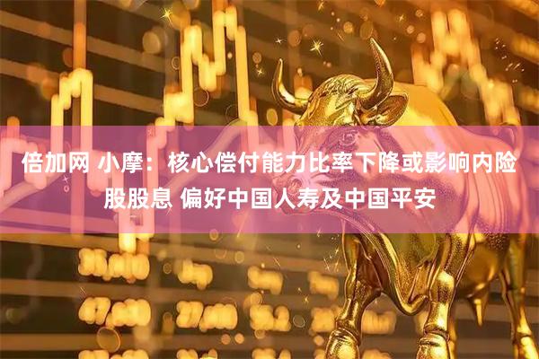 倍加网 小摩：核心偿付能力比率下降或影响内险股股息 偏好中国人寿及中国平安