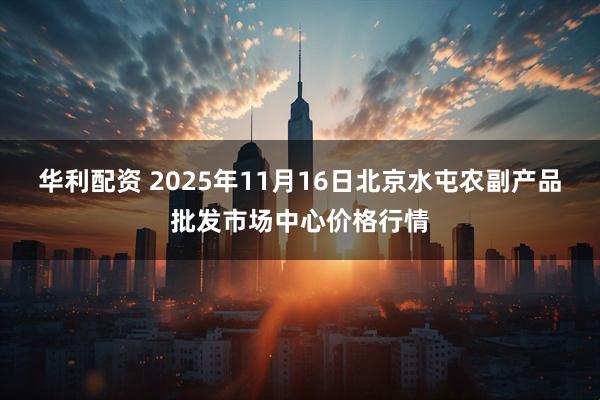 华利配资 2025年11月16日北京水屯农副产品批发市场中心价格行情