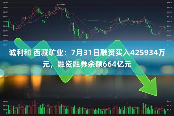 诚利和 西藏矿业：7月31日融资买入425934万元，融资融券余额664亿元