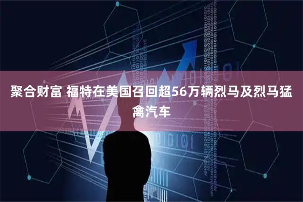 聚合财富 福特在美国召回超56万辆烈马及烈马猛禽汽车